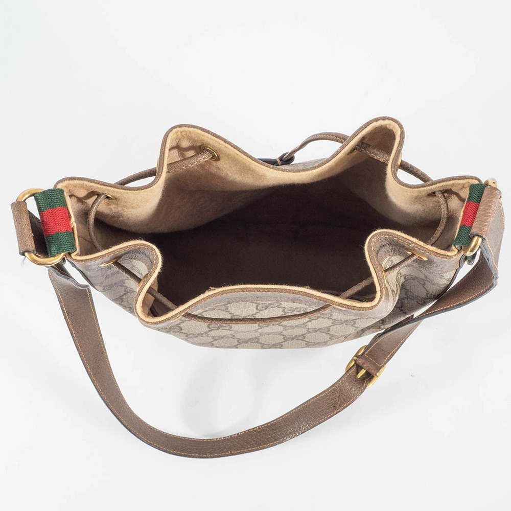 Gucci Bag Shoulder Sherry GG Supreme Drawstring - Picture 5 of 9